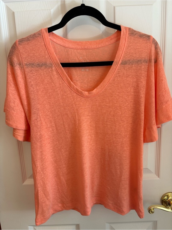 a new day Tops - a new day Coral V-Neck Short Sleeve Tee